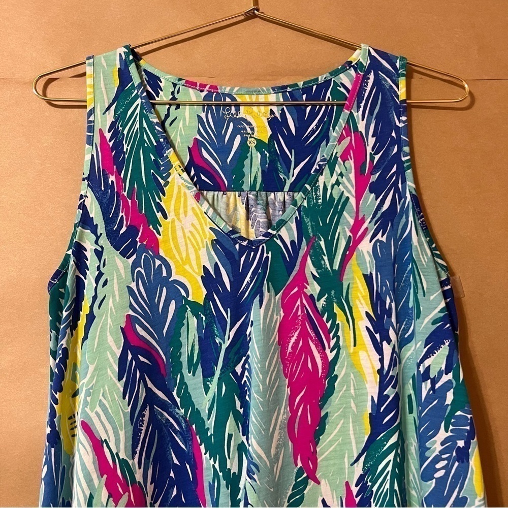 Lilly Pulitzer | Blythe V-Neck Swing Dress Popover Light As A Feather Size XS - Picture 5 of 16
